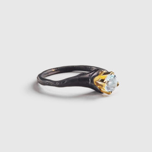 Haimi Blue Topaz Ring, Contemporary Jewelry by German Kabirski | elk & HAMMER Gallery