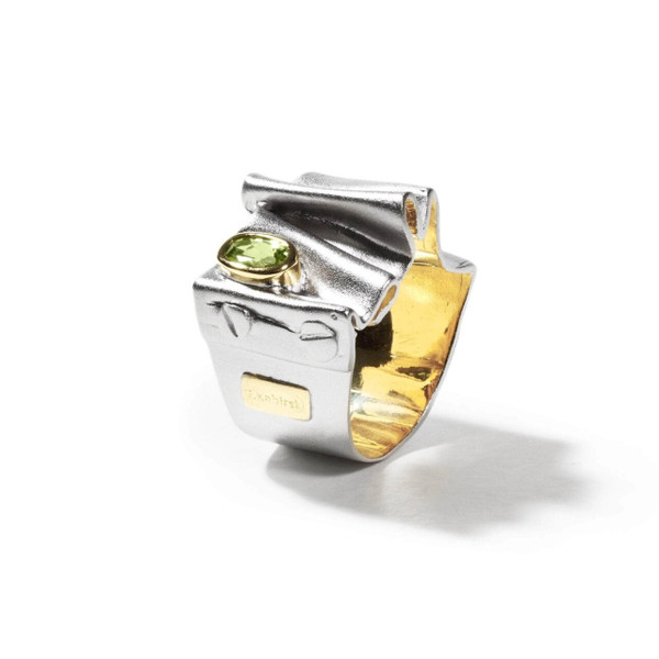 German Kabirski Miroh Peridot Ring 