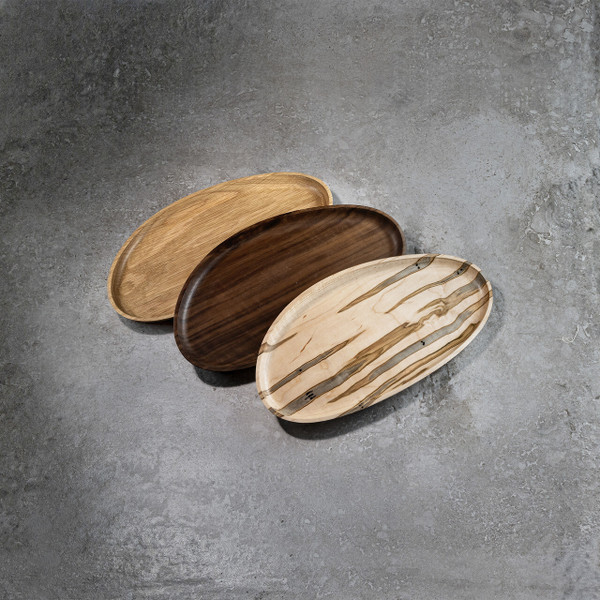 Studio Alma Pebble Tray in White Oak 