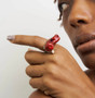 German Kabirski Koa Natural, Red Coral and Pink Tourmaline Ring 