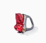 German Kabirski Koa Natural, Red Coral and Pink Tourmaline Ring 