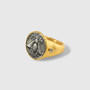 Kurtulan Ancient Bee Coin Statement Ring | 24K Gold & Diamond