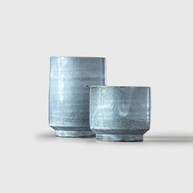 Buy Shigaraki-yaki Cup, Blue by Asemi Co. | elk & HAMMER