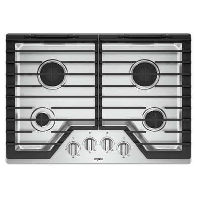 30-inch Gas Cooktop with EZ-2-Lift™ Hinged Cast-Iron Grates WCG55US0HS