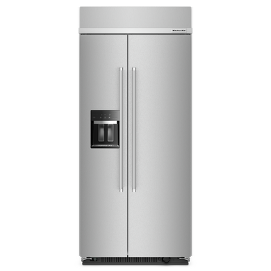 Kitchenaid® 20.8 Cu. Ft. 36 Built-In Side-by-Side Refrigerator with Ice and Water Dispenser KBSD706MPS