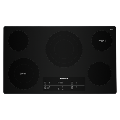 Kitchenaid® 36 Electric Cooktop with 5 Elements and Touch-Activated Controls KCES956KBL