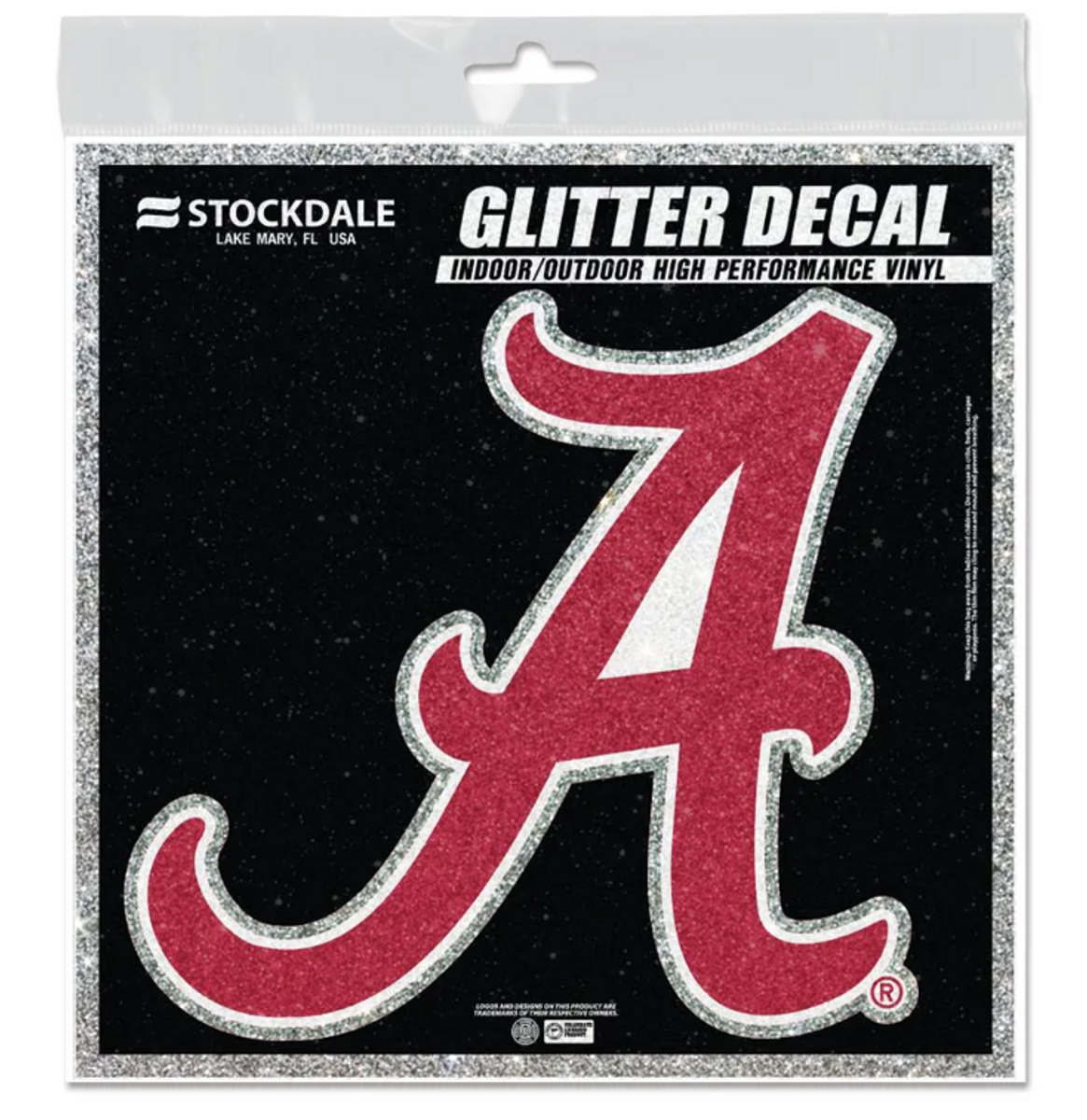 Script A Glitter 6" X 6" Decal Script A Glitter 6" X 6" Decal