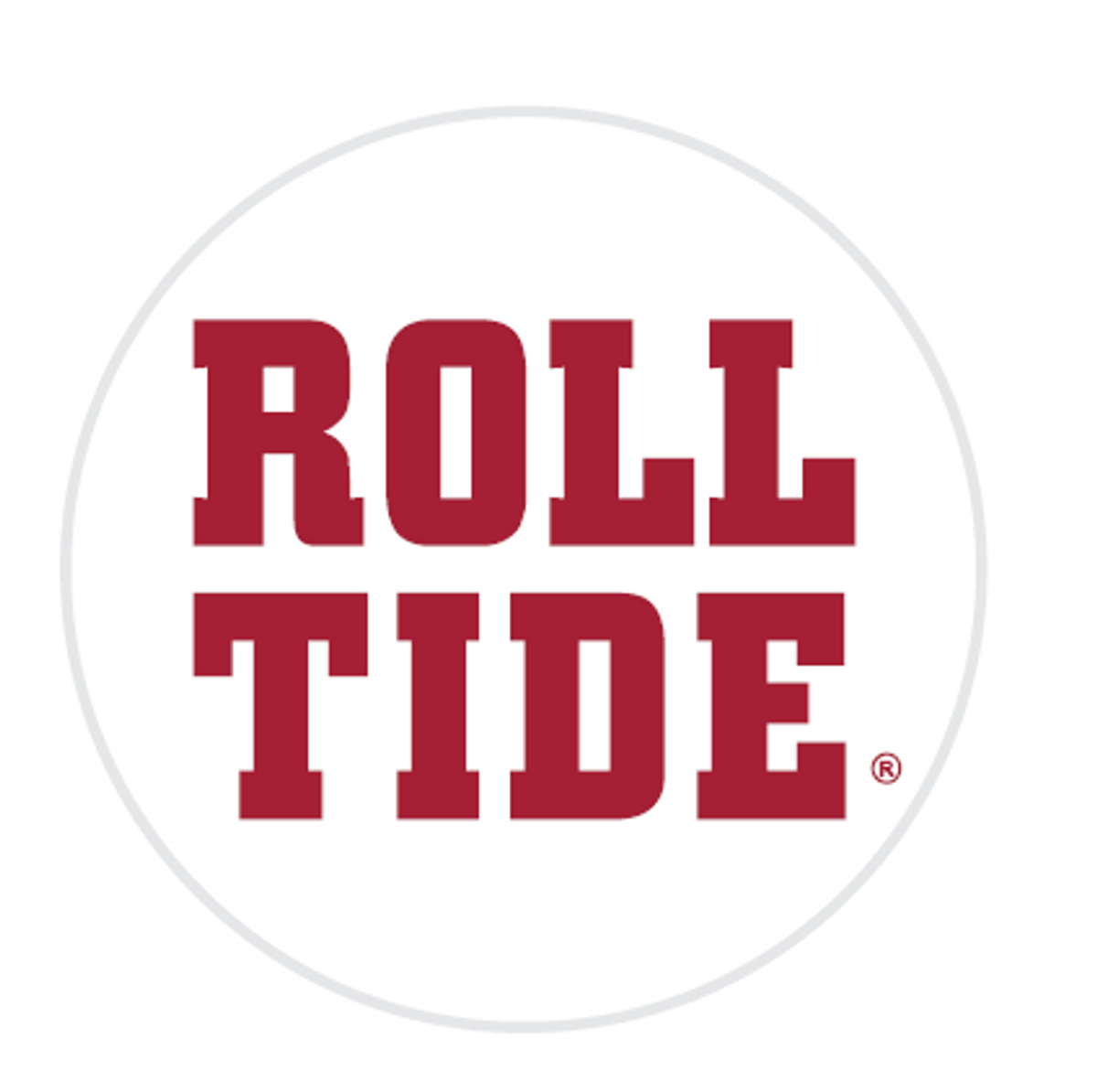 Roll Tide White 3" Button Roll Tide White 3" Button