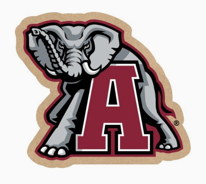 Al Elephant Wood Magnet
