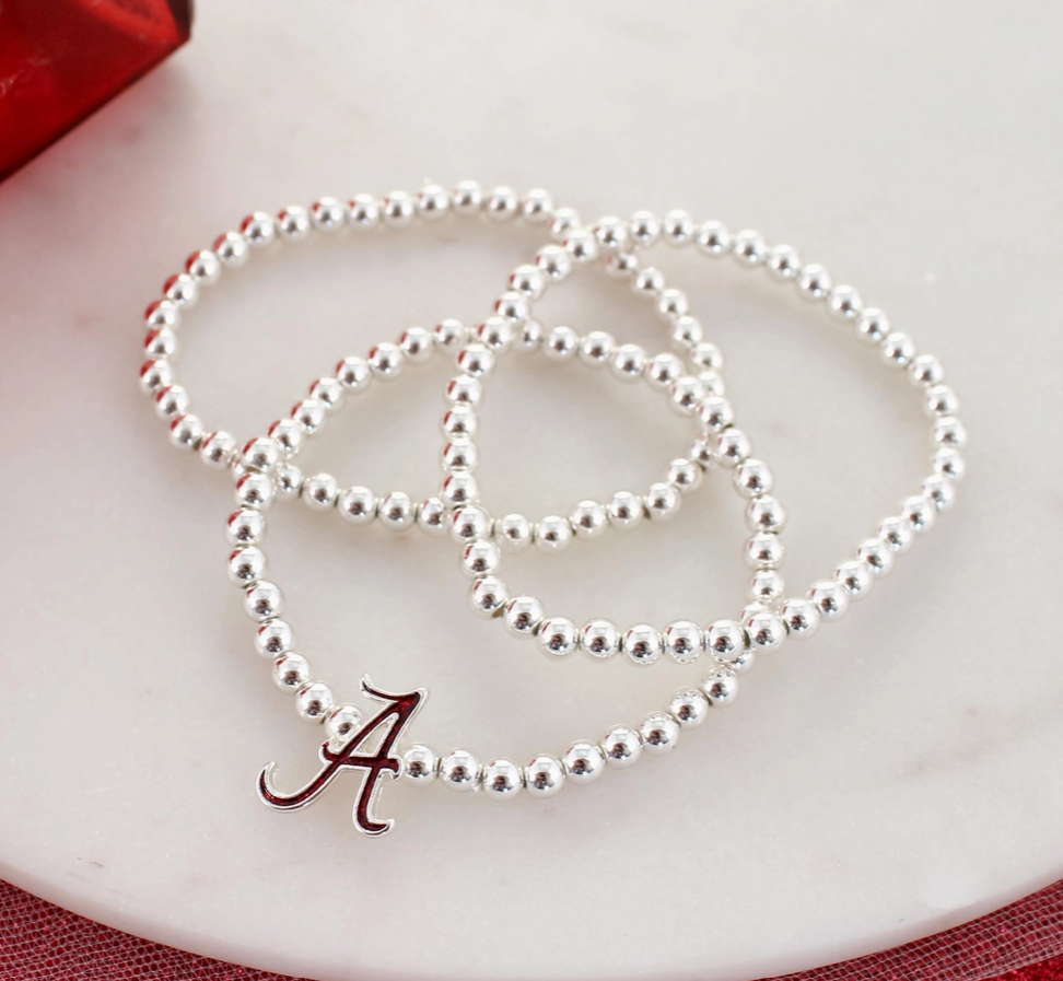 ALABAMA GLITTER LOGO STRETCH BRACELET