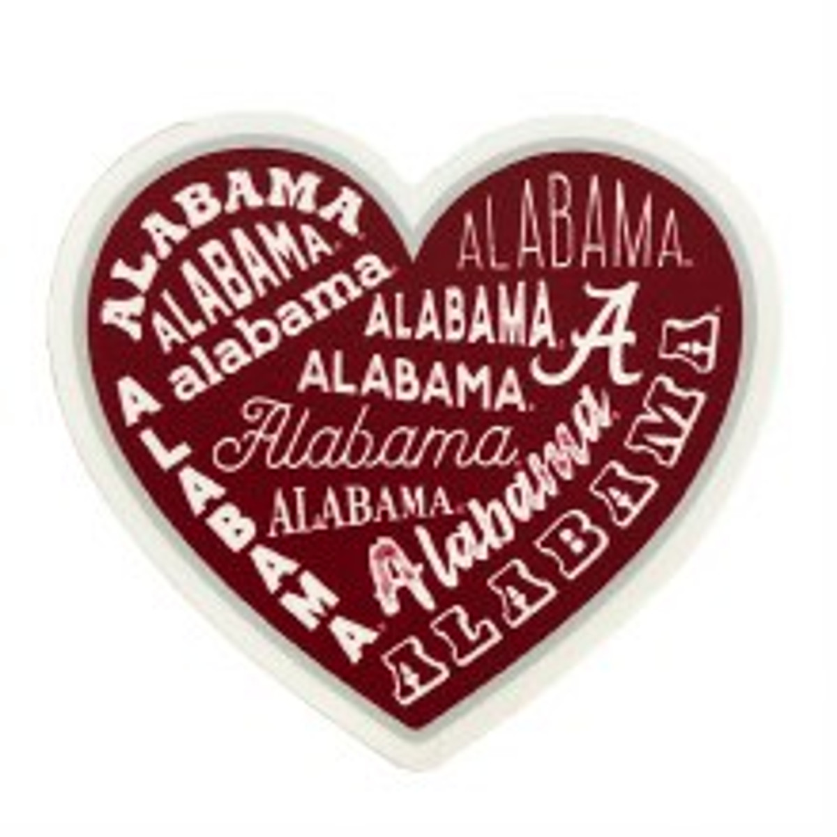 Alabama Heart Decal