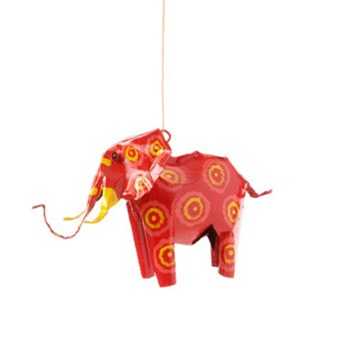 Small Tin Elephant Ornament