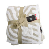 Al Luxe Dream Throw Tan/White