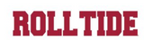 12" Block Roll Tide