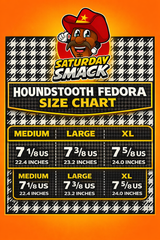 Houndstooth Fedoras Adult