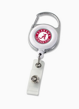 Deluxe Clip Badge Reel White