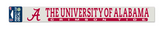 2" X 17" Ua Crimson Tide Decal