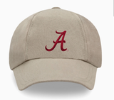 KHAKI W/SCRIPT A BASEBALL CAP