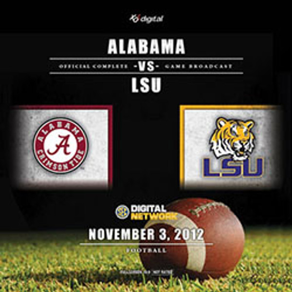 2012 Alabama Vs Lsu Dvd