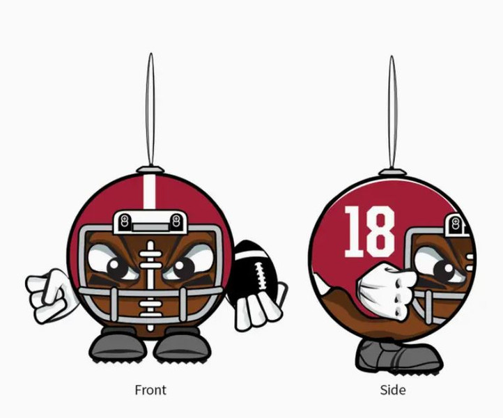 Helmet Head Ball Ornament