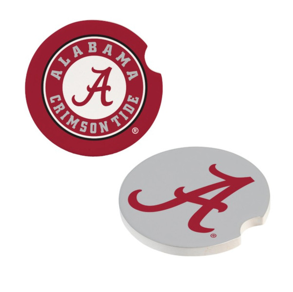 Alabama Car Coaster Set, 2Pc