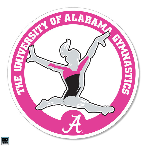 Pink Gymnastics Circle Magnet