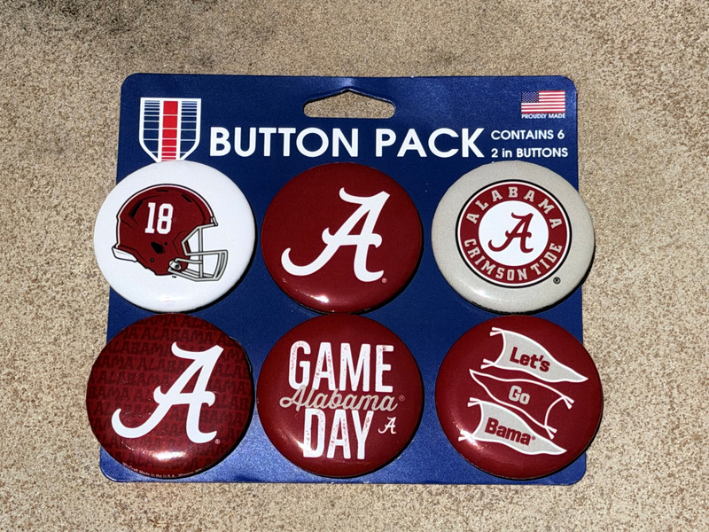 Al 2" Button 6 Pack