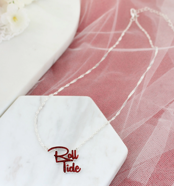 AL ROLL TIDE SLOGAN NECKLACE