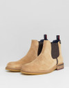 Ted Baker Bronzo chelsea boots in beige suede