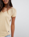 Abercrombie & Fitch v-neck t-shirt in stripe