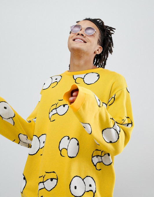 The Simpsons x ASOS DESIGN Bart knitted jumper