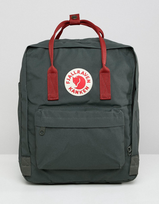 Fjallraven Kanken backpack in forest green with contrast straps 16l
