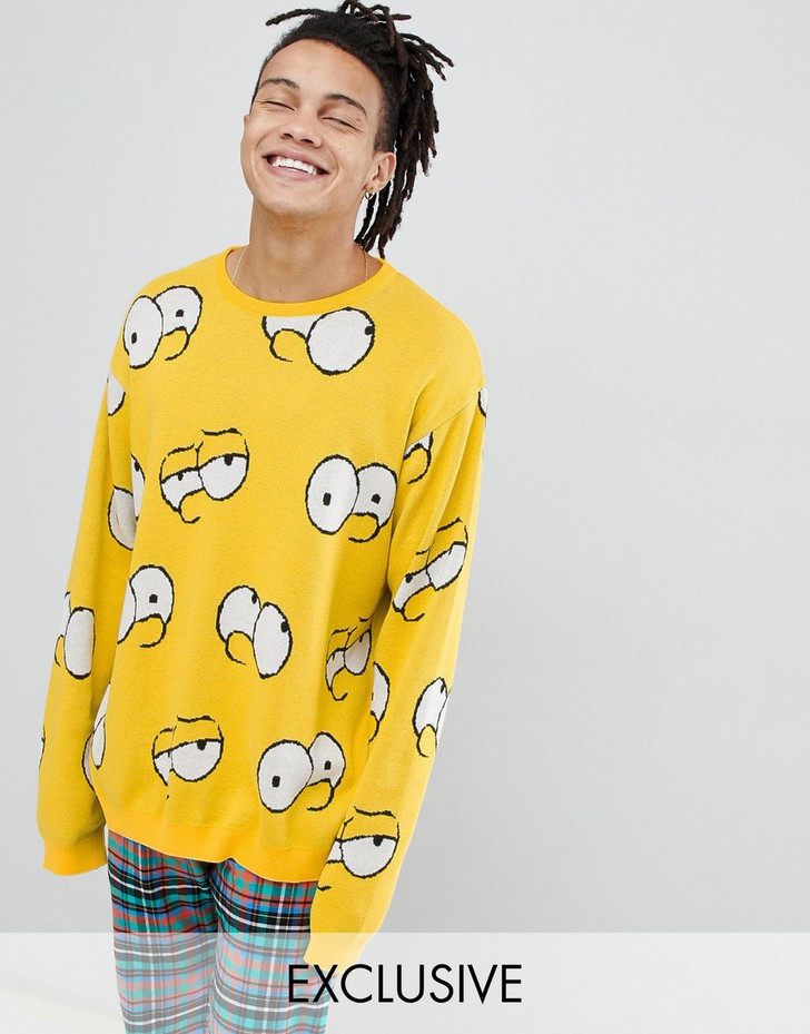 The Simpsons x ASOS DESIGN Bart knitted jumper