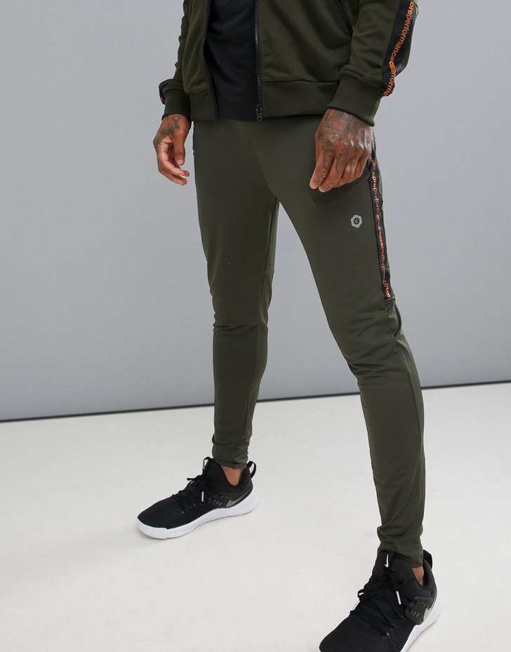 Jack & Jones Core Perfromance Track Bottoms With Side Tape