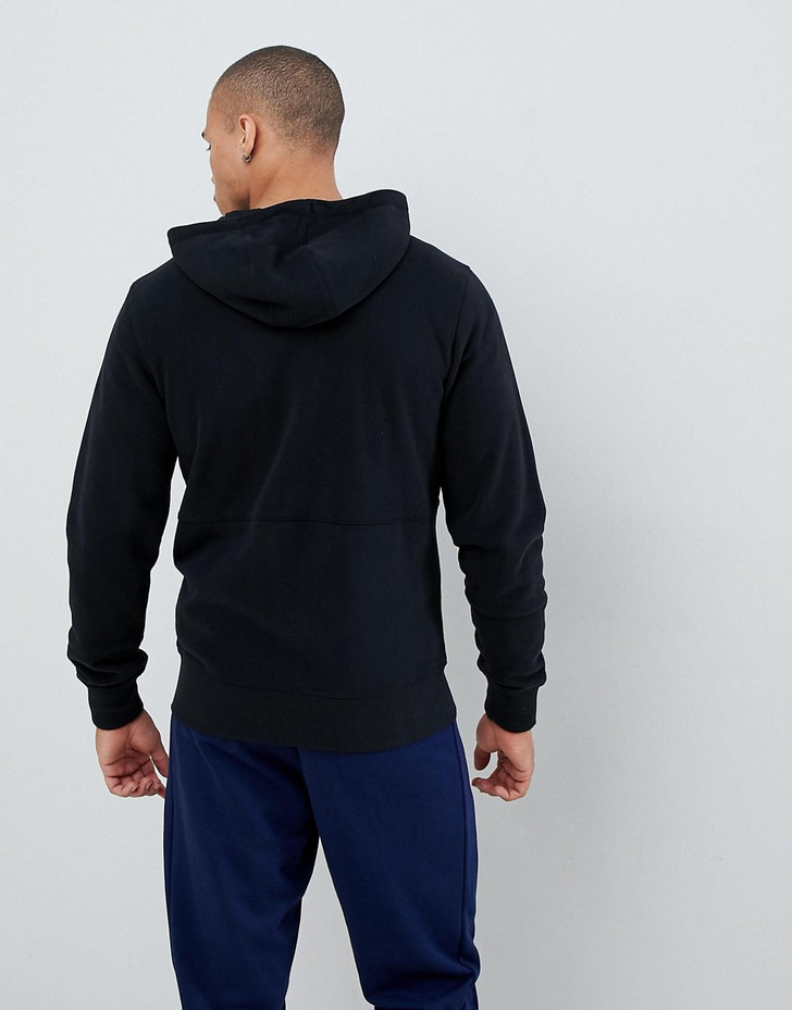 New Balance full zip hoodie in black MJ81508_BK