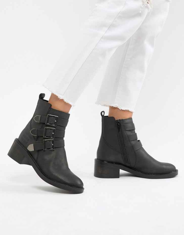 Superdry Buckle Detail Ankle Boot