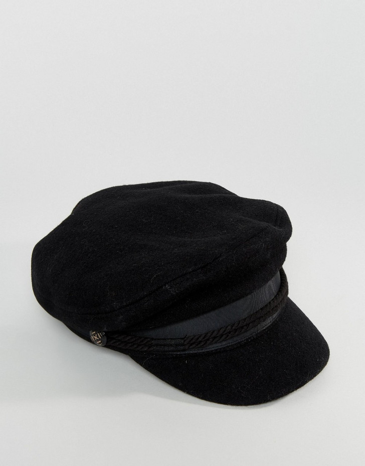 ASOS DESIGN high crown wool baker boy hat
