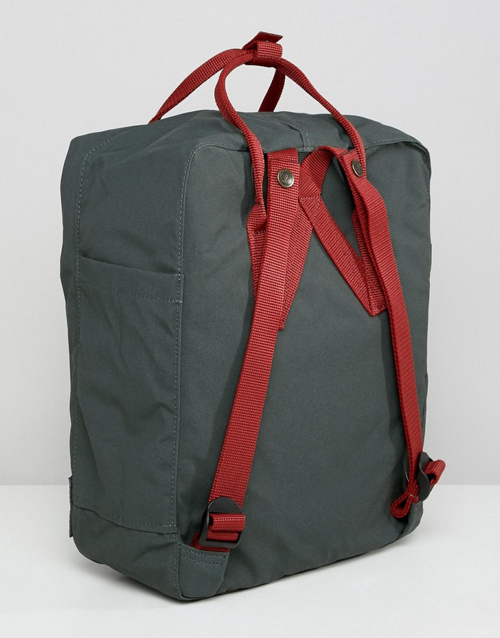 Fjallraven Kanken backpack in forest green with contrast straps 16l