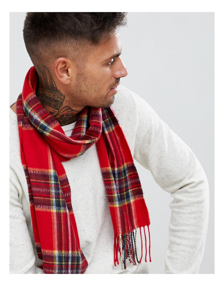 River Island scarf in red tartan