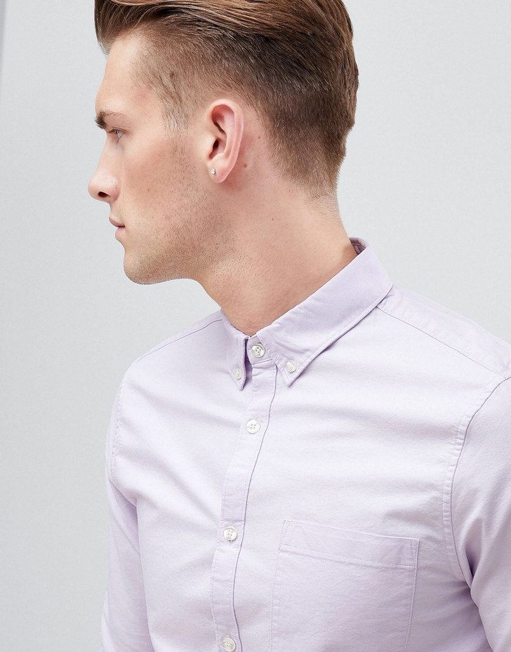 New Look oxford shirt in regular fit in lilac