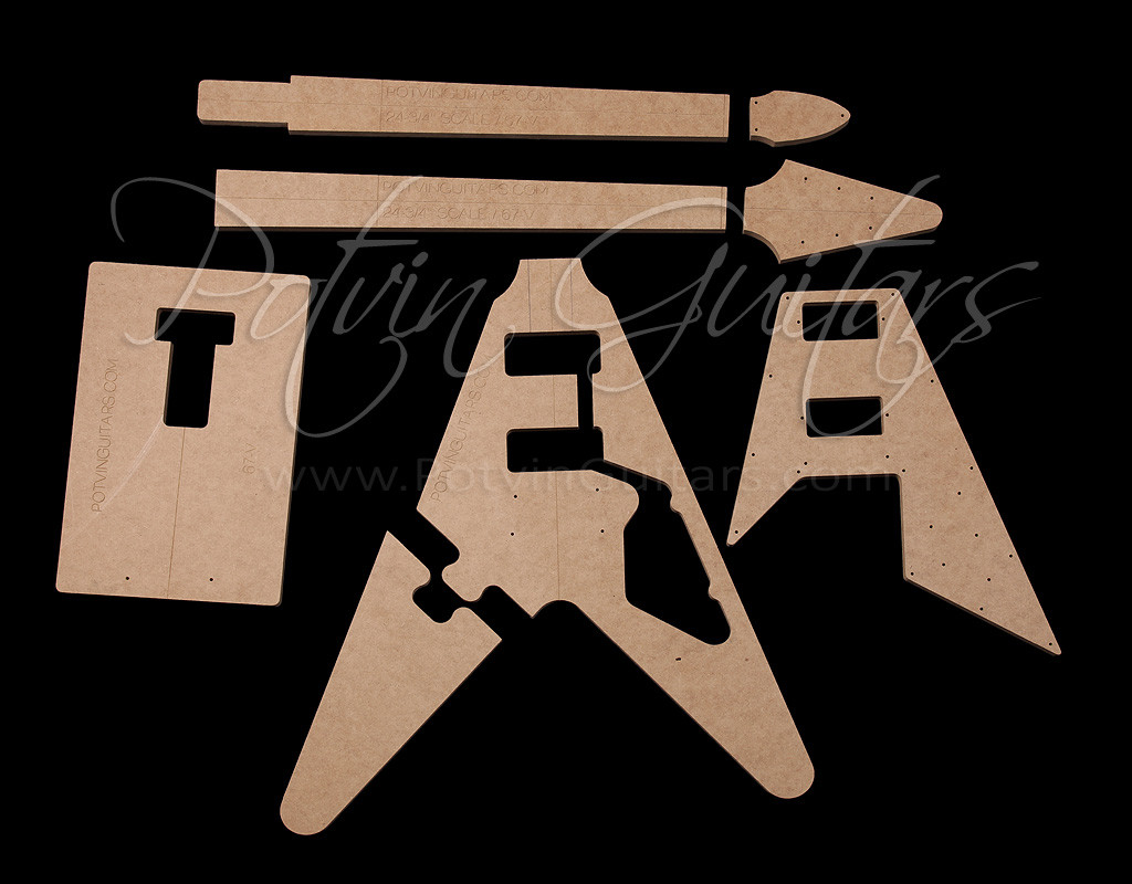 V-Style '67 Template Set - Potvin Guitars