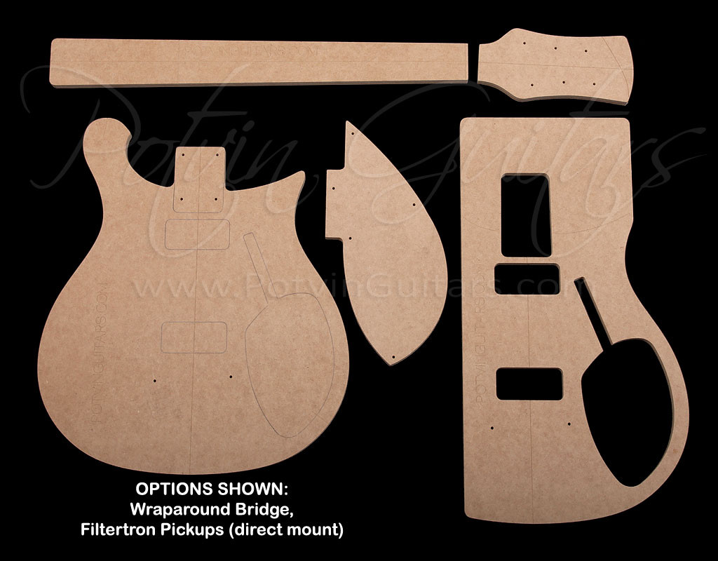 R620 Template Set - Potvin Guitars