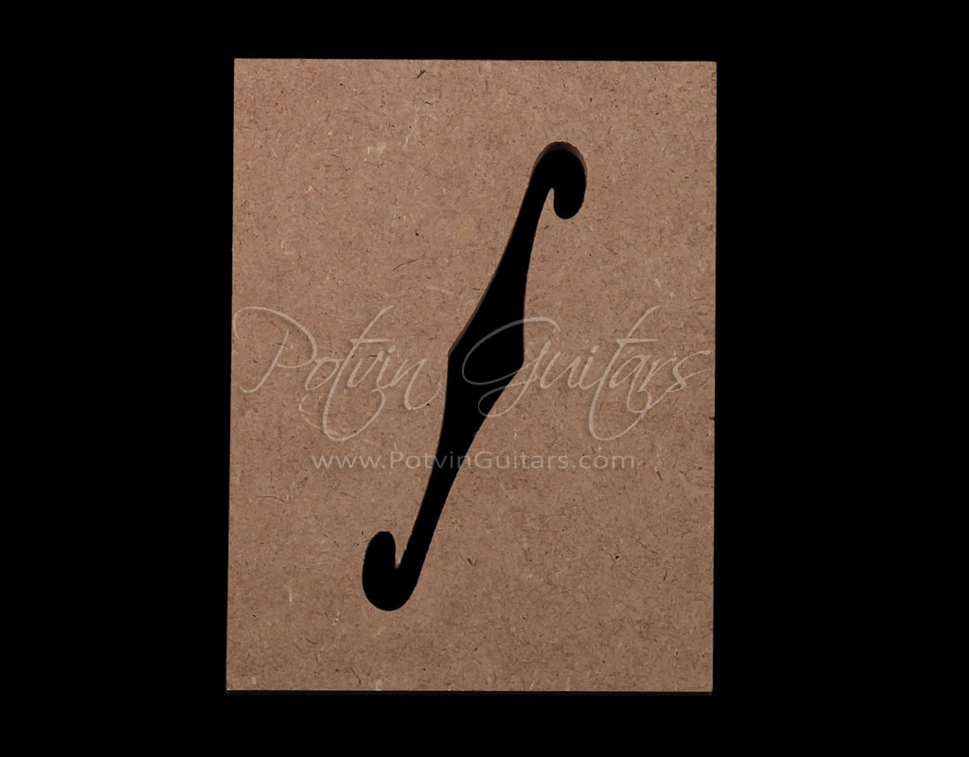 Diamond F hole Template Potvin Guitars Diamond F hole Template Potvin Guitars