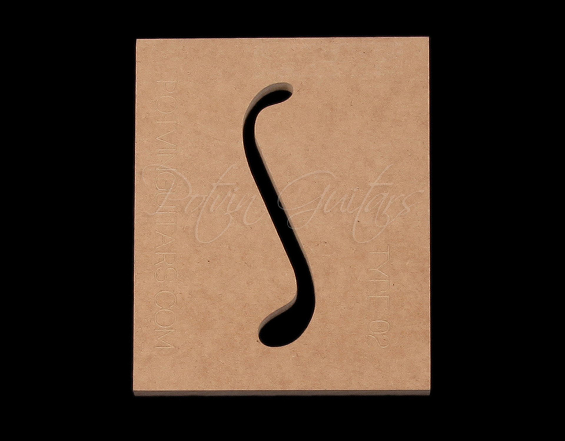 Diamond F hole Template Potvin Guitars Diamond F hole Template Potvin Guitars