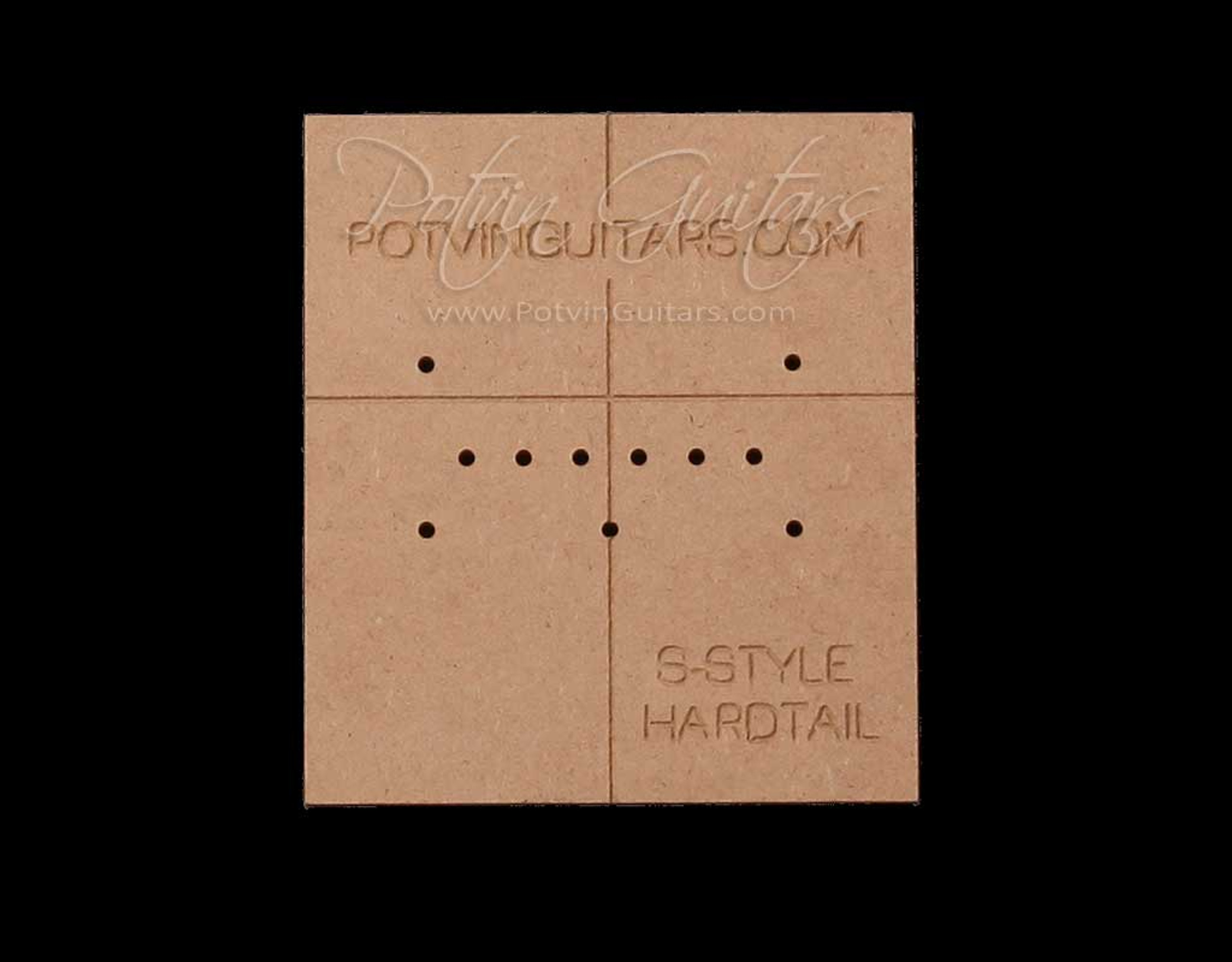 SStyle Hardtail Bridge Template Potvin Guitars