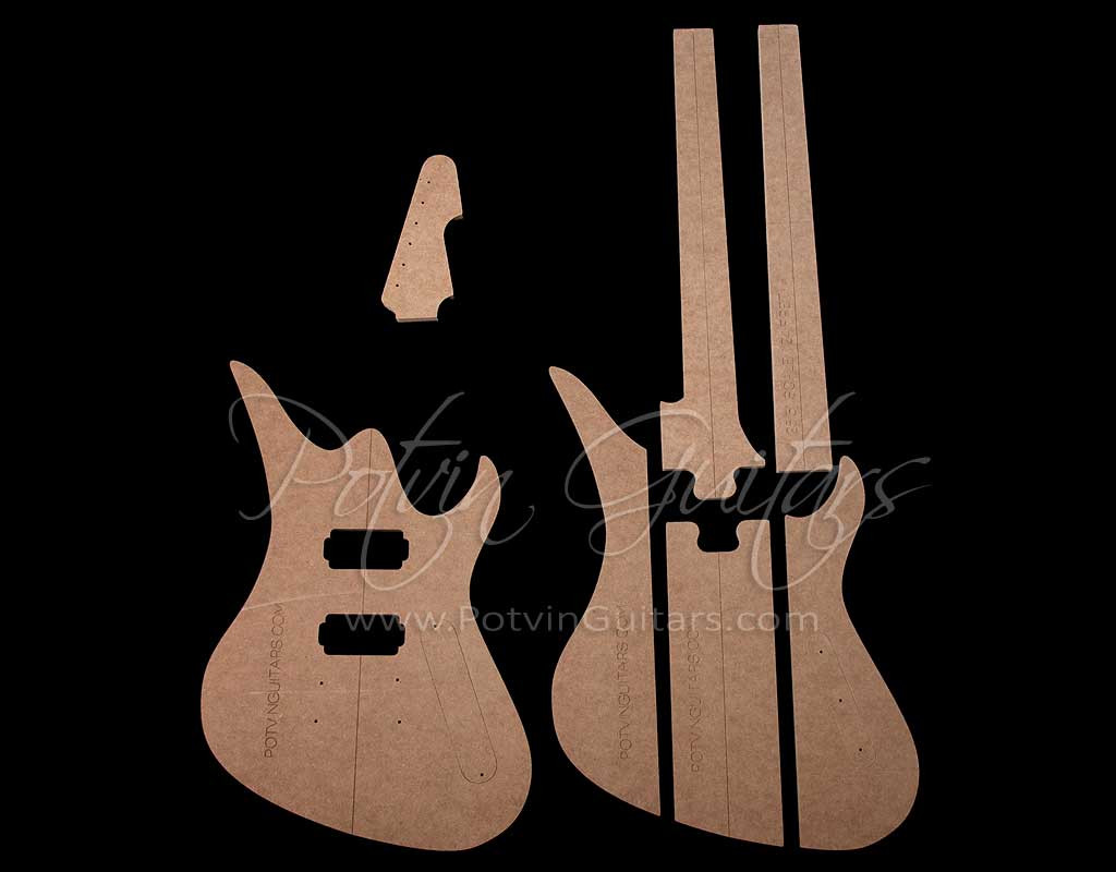 Set Neck Template Kit - Potvin Guitars