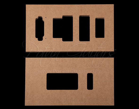Recessed Floyd Rose 7 String Templates Recessed Floyd Rose 7 String Templates