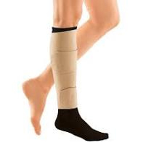 Circaid Juxtalite Lower Leg System is an inelastic dynamic compression garment for those lacking the strength or dexterity for traditional compression stockings or bandages.