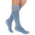 GRAY/TEAL-  Dress things up or keep it casual with our Stripe RejuvaSocks® - perfect for anyone looking to add a little something extra to their outfit. The versatile color combinations allows for these unisex socks to be worn with a wide variety of outfits. From the RejuvaSocks Collection by RejuvaHealth.