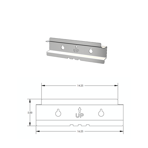 PBX Pump Box Enclosure Mounting Rail (Various Sizes)